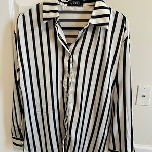 Cider Monochrome Striped Top